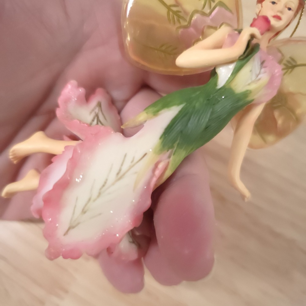 VTG Fairy Ornament On Wings of Light Tulips Magical Fragrance Ashton Drake - Picture 7 of 8